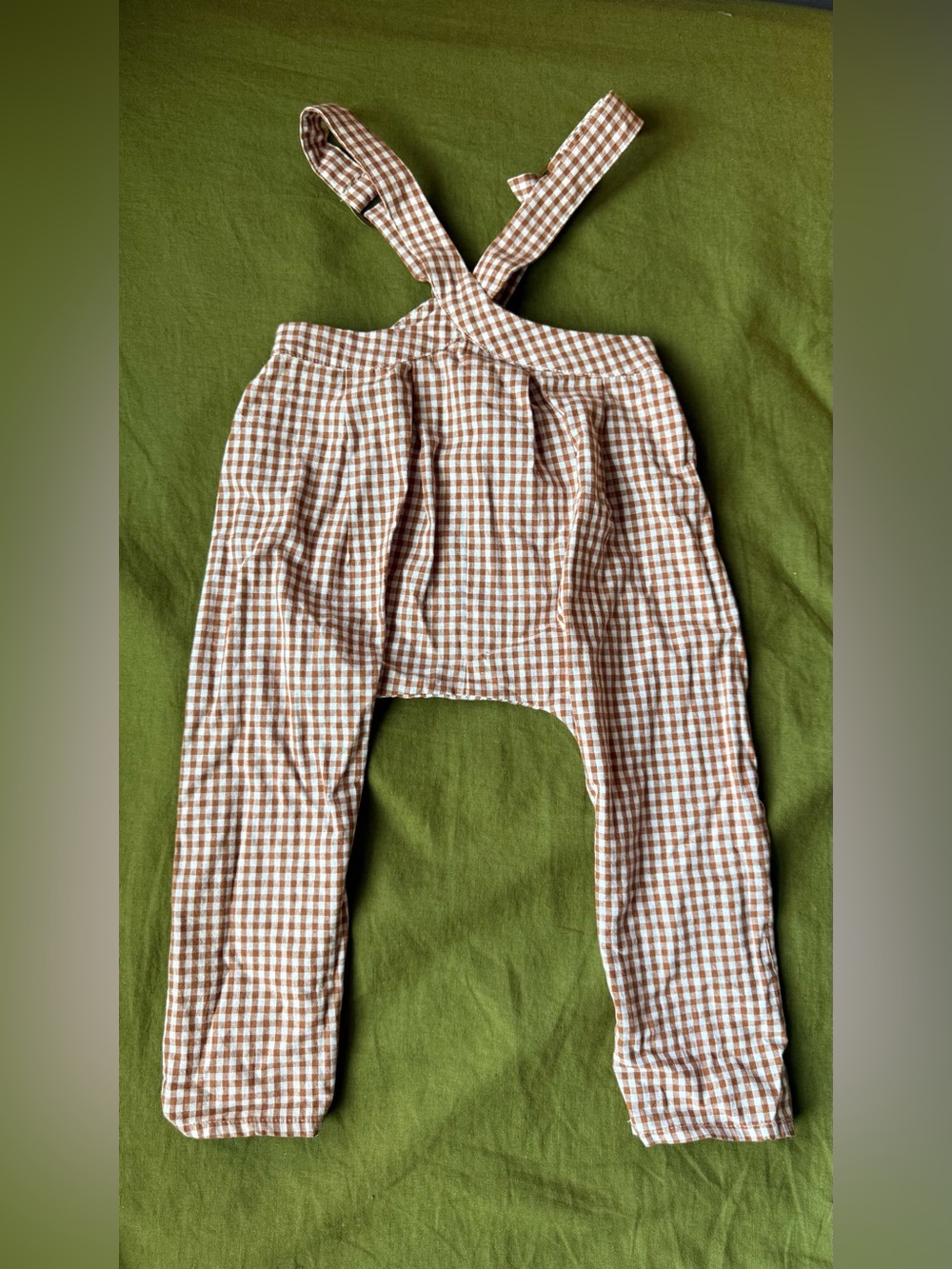 NWT Lillies Dream Gingham Overalls